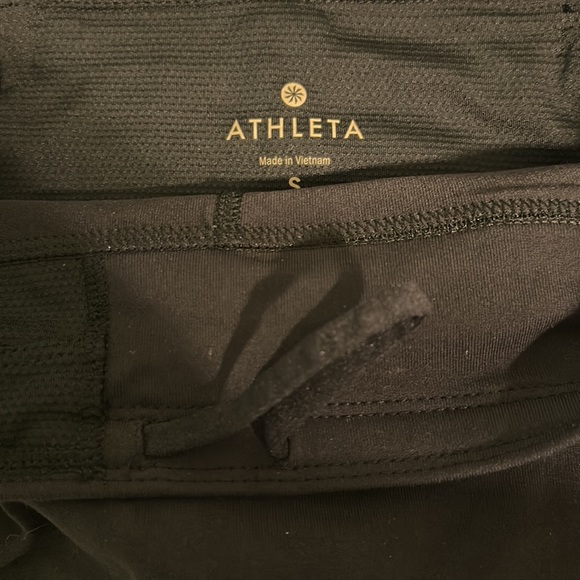 Athleta Contender 2 in 1 Skirt Skort Capri Cropped Leggings Black Size Small - Picture 12 of 14